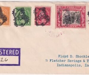 US Indiana, Santa Claus 632, 634, 642, 651 Fancy Cancel Cover, Santa Bust