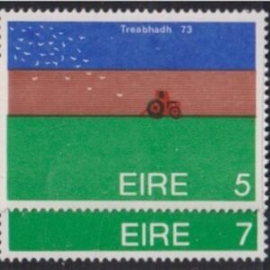 Ireland 334-35 Tractor Plowing and Birds Set