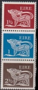Ireland 294c Ancient Creatures Strip of 3