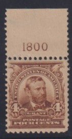 US 303 US Bureau and Regular Issues  Plate Number single 1800