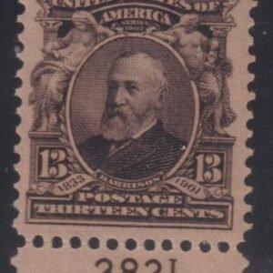 US 308 US Bureau and Regular Issues  With PSE Cert: MNH (LH in Selvage) Plate 3831 Single