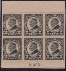 US 611 Modern Very LH top & Blottom Plate Blocks Num 15025