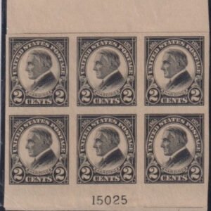 US 611 Modern Very LH top & Blottom Plate Blocks Num 15025