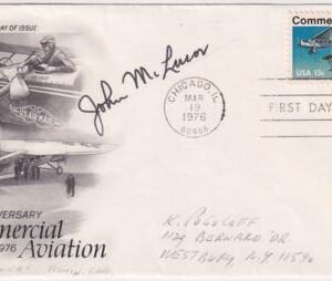 US 1976 Scott 1684 FDC Signed by John McLucas, Aviation Admin.