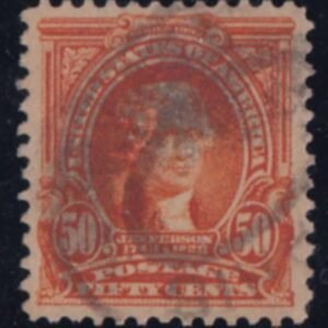 US 310 US Bureau and Regular Issues Cancel a bit heavy - Extraordinary Centering miniscule perf tear