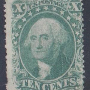 US Classics 32 Type 2  Port OF, Short Perfs, LL Corner perf crease LR Mint Ave-F