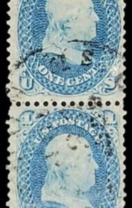 US Classics 63 Vertical Pair Used F-VF
