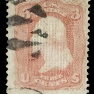 US Classics 83 "C" gill light cancel - UR minor corner crease, APS Cert Used Fine