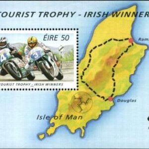 Ireland 1014 Irish winners of Tourist Trophy Motorcycle Races Souvenir Sheet