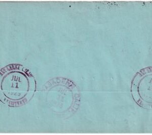 US California, Pasadena 641, 655 Fancy Cancel Cover, Clock Deer