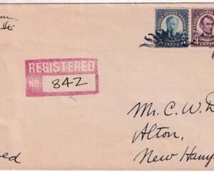 US Vermont, Woodstock509, 635, 637 Fancy Cancel Cover, Sun Burst