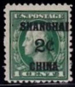 US Shanghai Overprint K1 F-VF NH