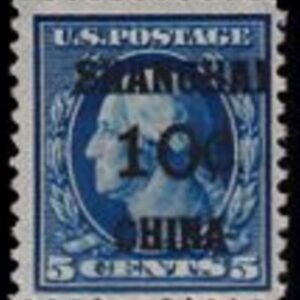 US Shanghai Overprint K5 F-VF H