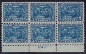 US Confederates # 550 Block of 6