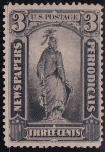 US Newspaper Stamps # PR11 No Gum, SE at top