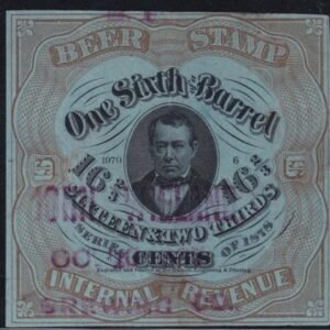 US Revenues # REA38 light crease, pun hole 41979 plate number