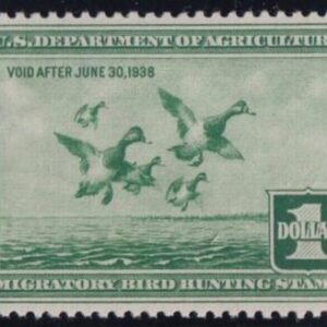 US Federal Duck Stamps # RW4 Pristine really nice for RWY, no gum bends or skips