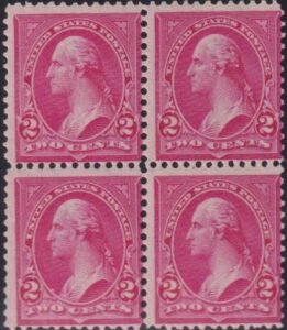 US Bureau and Regular Issues #279Bc Mint NH F-VF Block Distinctive Rose carmine shade pristine P.O. Fresh Cat Value $3400 Any Single $150