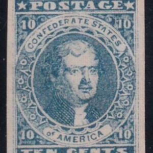 US Confederate States of America #2b Mint H VF-XF Hoyer & :Ludweig Printing, $ Large Margins, Fresh OG, PF 85 Cert Est. $825