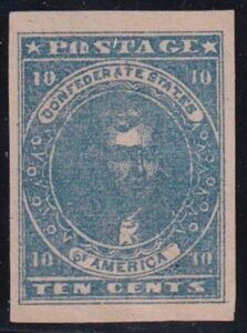 US Confederate States of America #2b Mint LH VF-XF Dark Blue, Patterson Printing, 4 Large Margins, Nice, Heavily Inked Impression, Fresh OG, PF 85 Cert, Spectacular! Est. $850