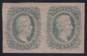 US Confederate States of America #11d Mint NH Superb, Spectular Green Pair Pristine OG NH, PF Cert 95 Would easily make a superb single est. SMQ $500