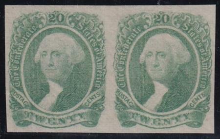 INV-30292itExt_09ebe06f-abd4-4b0a-8d0a-059b03697fcf US Confederate States of America #13a Mint NH VF Pristine OG NH Pair PFCert est SMQ $250