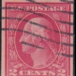 US George Washington and Ben Franklin #449 Used Avg-F Clear Type I Cat Value $650