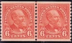 US Modern  #723 NH XF Line Pair Cat Value $82.50