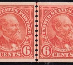US Modern  #723 NH XF Line Pair Cat Value $82.50