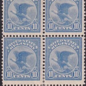 US Misc Back-of-the-book #F1 MINT F - VF Block of 4 with Plate # Cat Value  $375