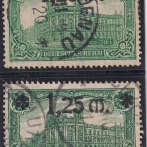 Germany #115 &Var  USED VF Mi 116 , I and II signed Cat Value  $142
