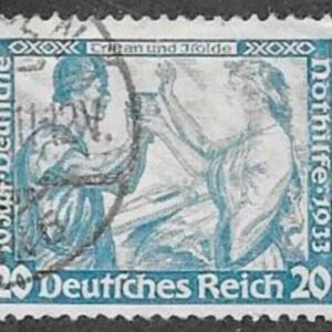 Germany #B55a USED F -VF Key stamp - LR corner Crease Cat Value  $97.50