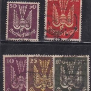Germany #5,11-14 USED VF All signed C5, C11- 14 faults Cat Value  $137.25