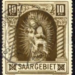 German Area - Saar #119 USED F -VF   Cat Value  $24