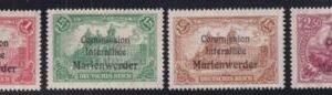 Germany  Plebescites - Marienwerder 36-39 MINT  NH VF  Cat Value  $32