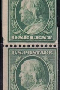 US Classics #38J MINT F - VF Pair with plate number 5255 Cat Value  $300
