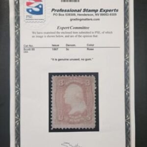 US Classics #85 MINT AVE - F unused no gum "D: grill fresh Cat Value  $2400