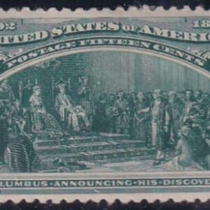 US Early Commemoratives #238 MINT Neat Hinge remnants at top,  XF beautiful centering Cat Value  $370