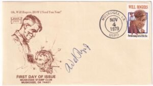 US 1979 Scott 1801 FDC Signed by Rep. Will Rogers Jr