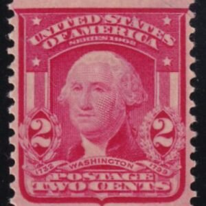US Bureau and Regular Issues #319Fj MINT LH  F - VF Carmine Rose Type II Cat Value  $100