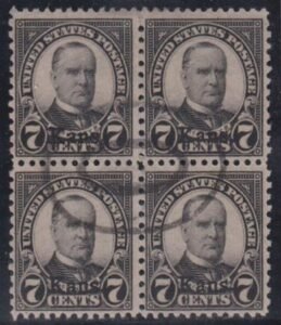 US Modern after Scott 547 (1920-on) #665 USED F - VF Used Block Cat Value  $110