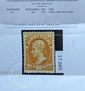 US Officials #O5 MINT VF - XF