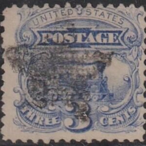 US 1869 Pictorials #114 USED F Star Cancel - completely on stamp