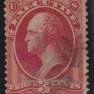 US Officials #O12 USED JUST Fine Thin spots Cat Value  $225
