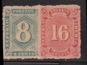 Liberia #22-23   NGAI signed Henry Rogers (HR) Cat Value  $58