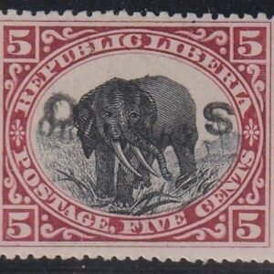 Liberia #84 MINT HINGED signed twice Cat Value  $200