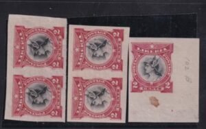 Liberia #102b MINT HINGED imperfs of mercury stamp, $5 each stamp