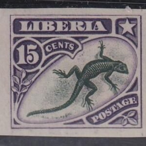Liberia #105var MINT HINGED imperf single