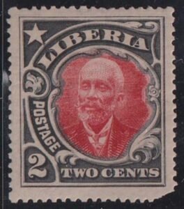 Liberia #116var MINT HINGED Color trial
