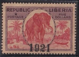 Liberia #208 MINT HINGED High value   Cat Value  $60